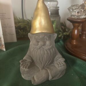 Meditating Gnome Figurine